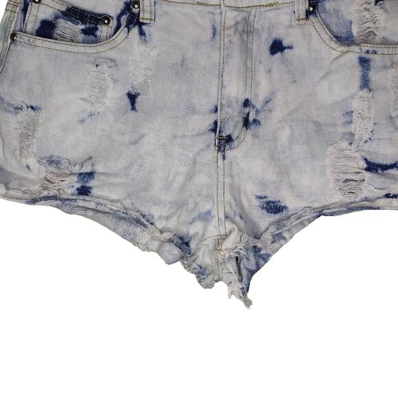 J & C High Rise Denim Short Shorts - Picture 5 of 7